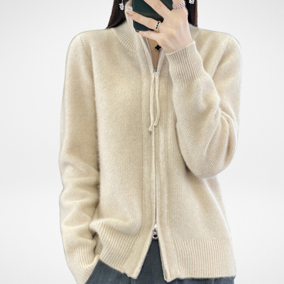 Giovana | Cardigan zippé en cachemire