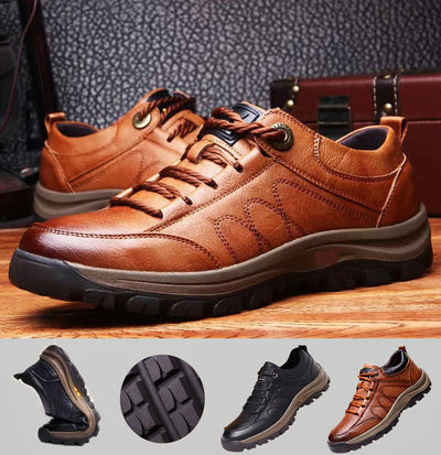 Gary™ -  Chaussures décontractées en cuir cousues main pour hommes