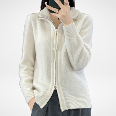 Giovana | Cardigan zippé en cachemire