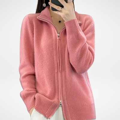 Giovana | Cardigan zippé en cachemire