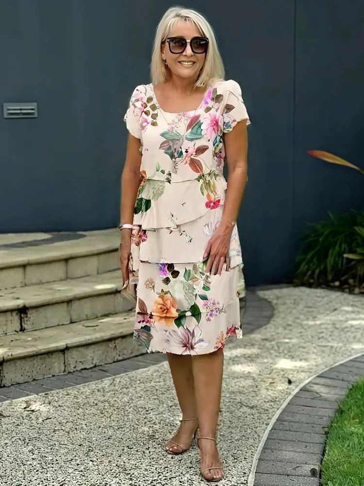 Émilie – Robe Maxi Élégante à Fleurs