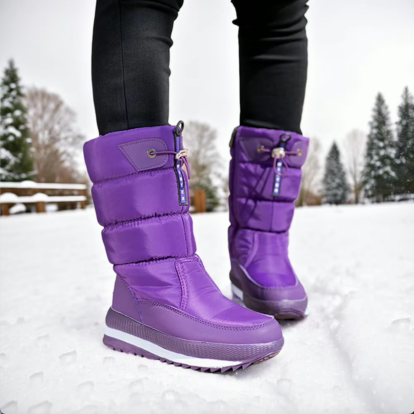 Sofie™ - Bottes de neige en fausse fourrure antidérapantes et imperméables