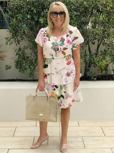 Émilie – Robe Maxi Élégante à Fleurs