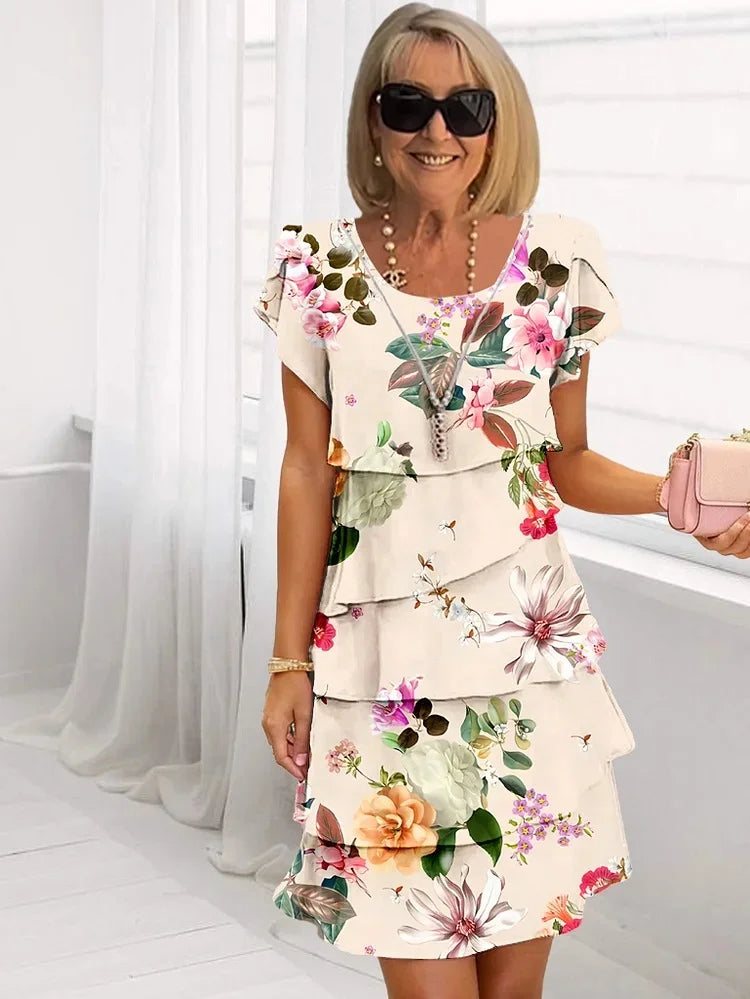 Émilie – Robe Maxi Élégante à Fleurs