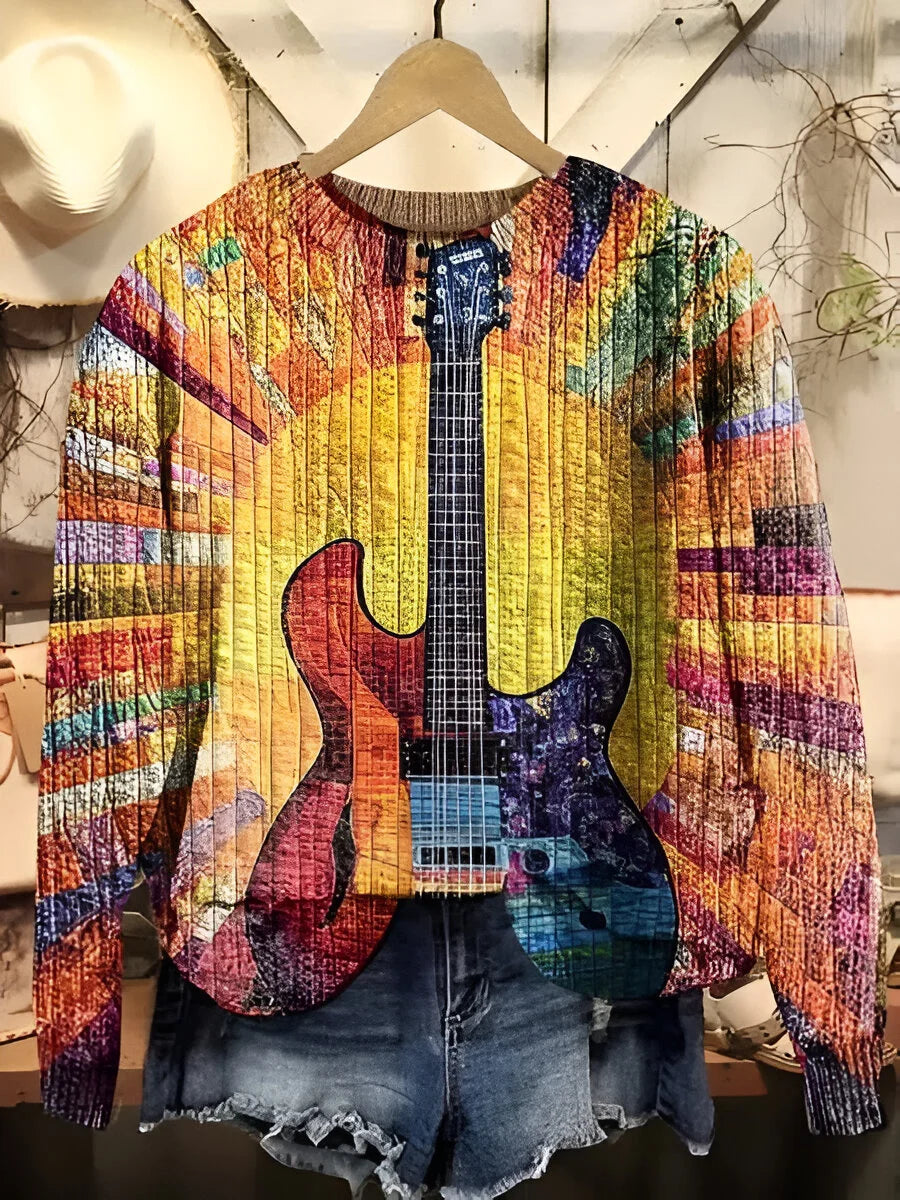 LUCIA™ | Pull avec guitare colorée